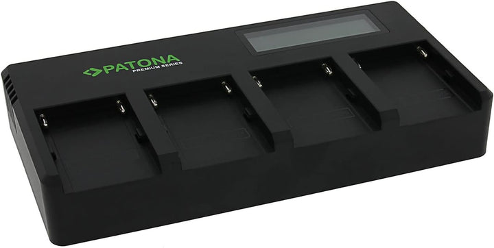 PATONA 1703 Premium (2A) Schnell-Ladegerät NP-F550 NP-F570 NP-F970 NP-F990 usw. (4-Kanal Speed Charg