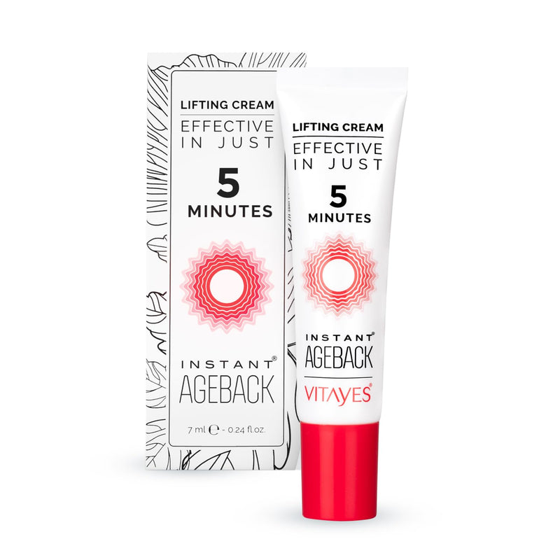 VITAYES Instant Ageback - Anti Aging Creme, Soforteffekt gegen Falten, Tränensäcke und schlaffe Haut