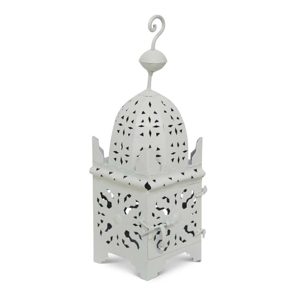 Marokkanische Laterne Wei Medium Anbar