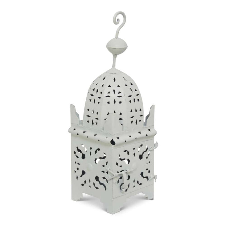 Marokkanische Laterne Wei Medium Anbar