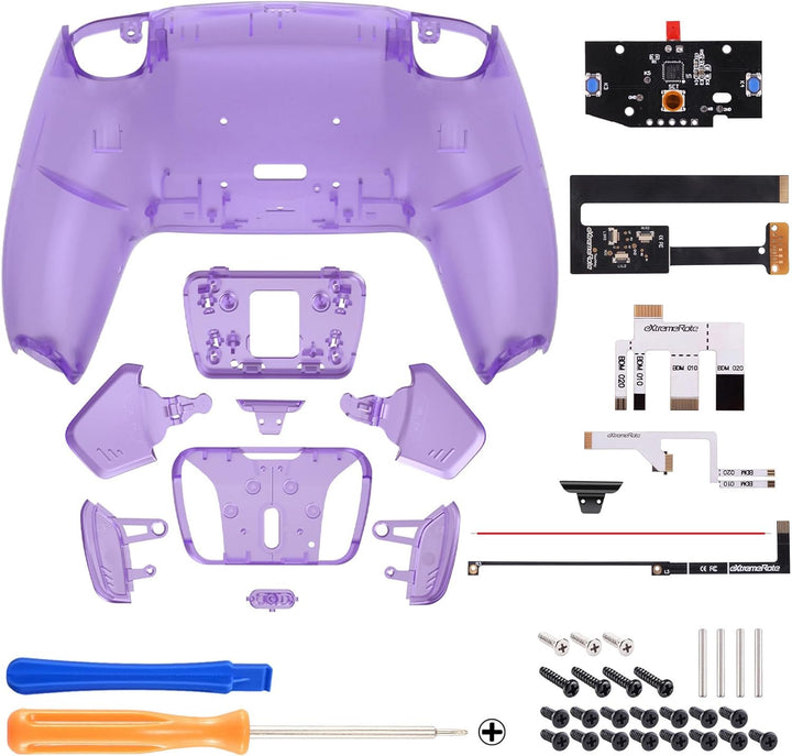 eXtremeRate Programmierbar RISE4 Remap Kit für ps5 Controller BDM-010/020,Remap Board&Rückplate Gehä