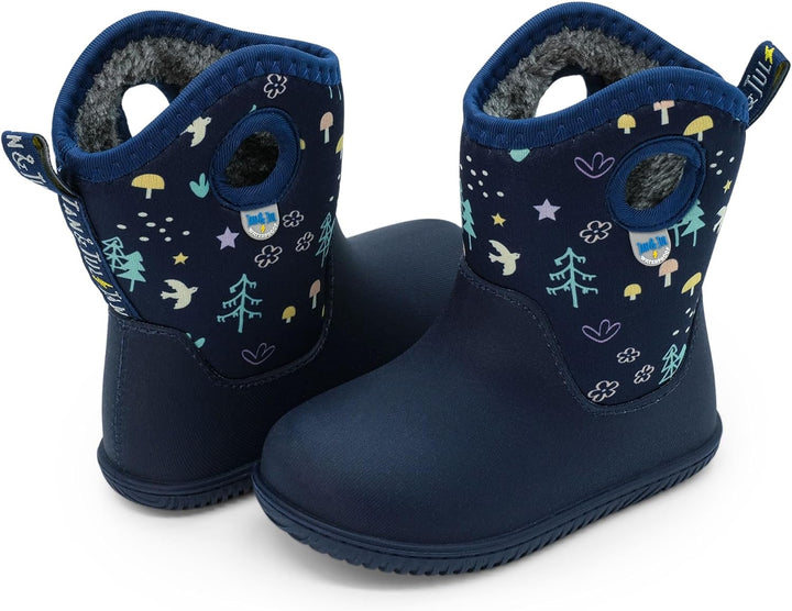 JAN & JUL Wasserdichte Stiefel, Grösse Kinder 22.5 EU Navy Forest, 22.5 EU Navy Forest