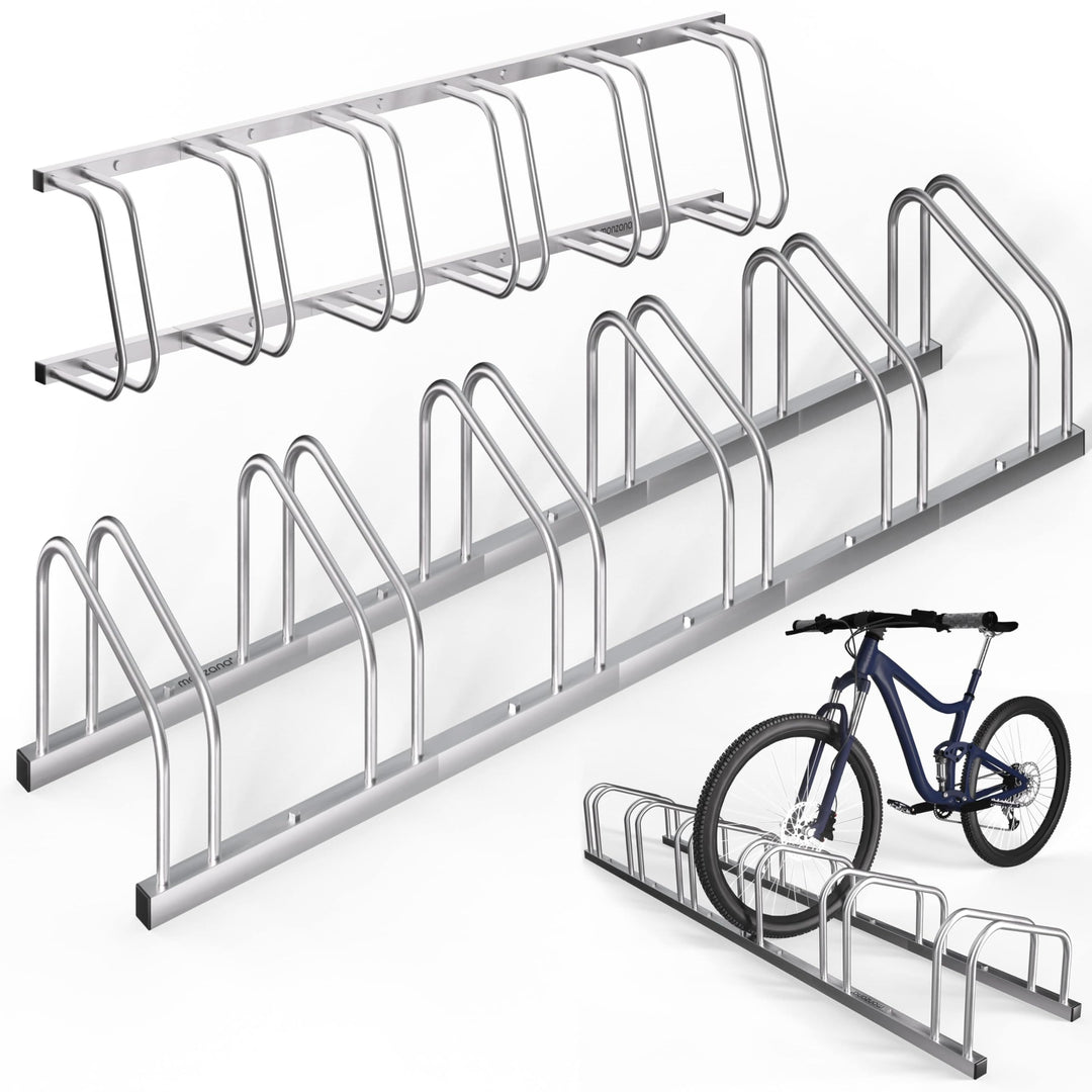 MONZANA® Fahrradständer für 6 Fahrräder 30-65 mm Reifenbreite 37 cm Radabstand Radständer Mehrfachst
