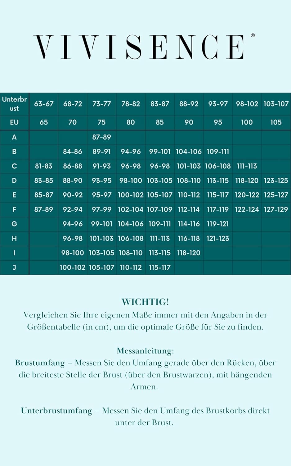 VIVISENCE Bikini BH Dame Bademode Soft Cups Gestreift Regulierbar EU 3203 95D Gepunktet, 95D Gepunkt
