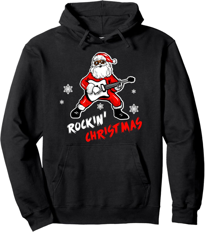 Rock'in-Weihnachts Gitarrist Geschenk Gitarrenspieler Pullover Hoodie