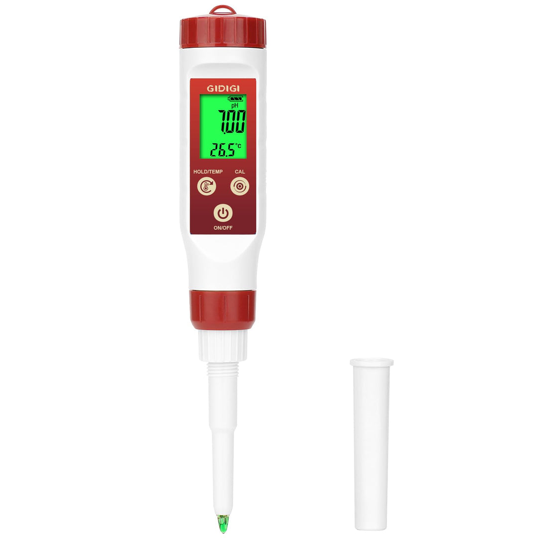 pH Messgerät für Lebensmittel,GIDIGI Digitaler pH Tester für Lebensmittel，Präzise pH Testkits für di