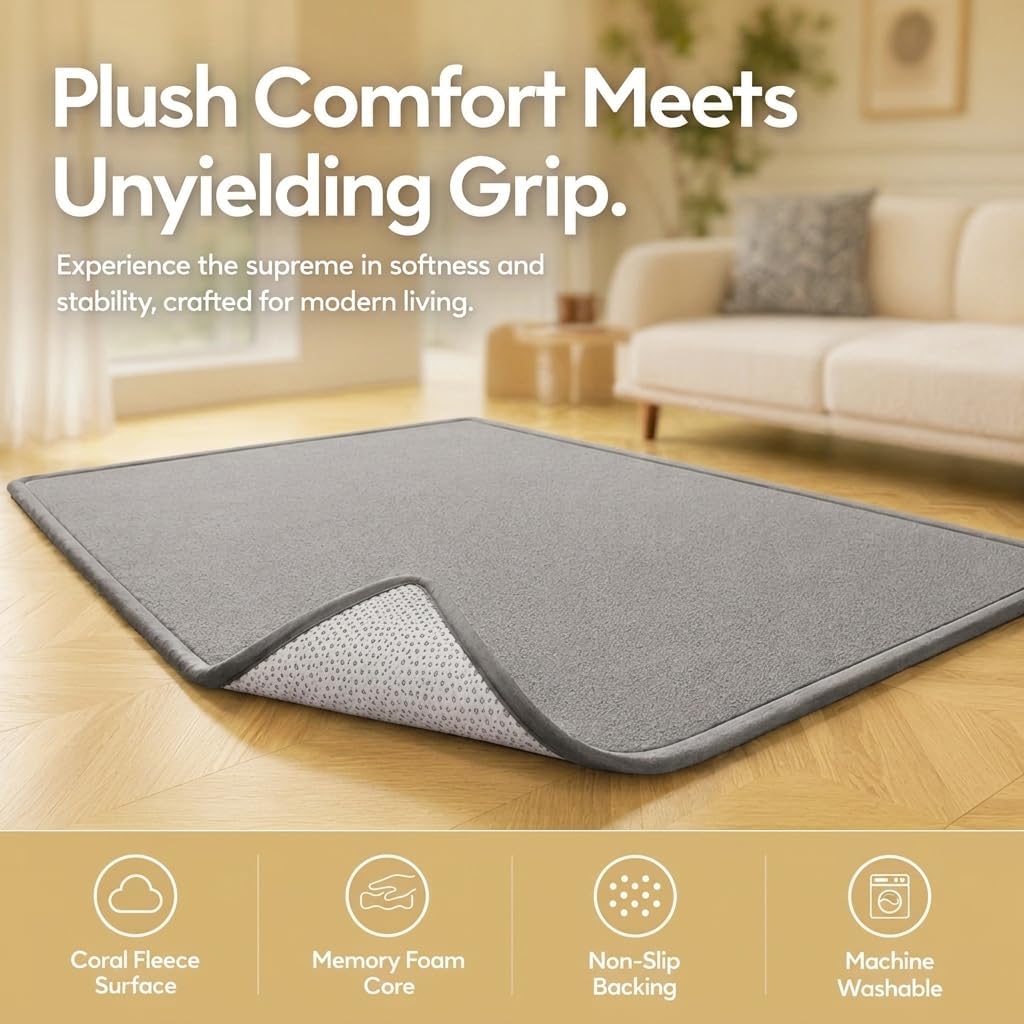 Krabbelmatte Baby 150x200cm, 2cm Dicke Spielmatte &amp; Bodenteppich | Multifunktionale Weiche Matte für
