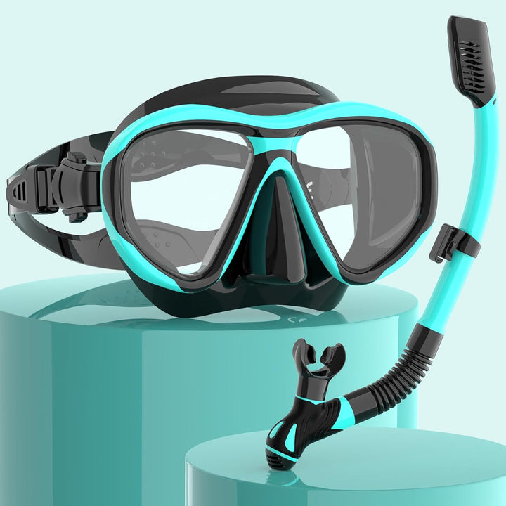 Findway schnorchelset Erwachsene,Schnorchelset mit taucherbrille und schnorchel, Anti-Leck & Anti-Fo