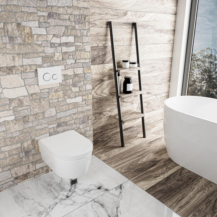 LUVETT® WC-Sitz D650 D-Form Weiss mit Absenkautomatik SoftClose, EasyClean (abnehmbar), Duroplast, e