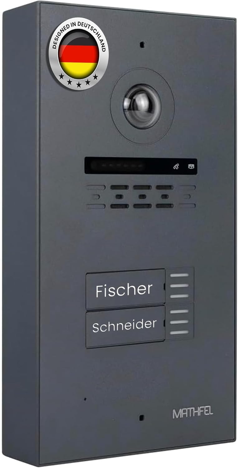 MATHFEL Zusatz Aufputzbox für 2 Draht Bus IP Video Türsprechanlage Gegensprechanlage Fischaugenkamer