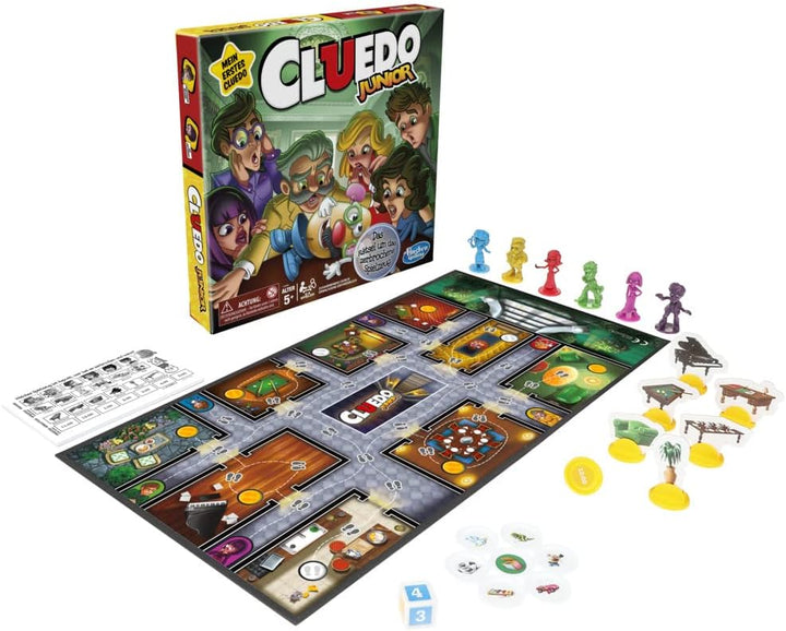 Hasbro Gaming Cluedo Junior Brettspiel für Kinder ab 5 Jahren, Das Rätsel um das zerbrochene Spielze