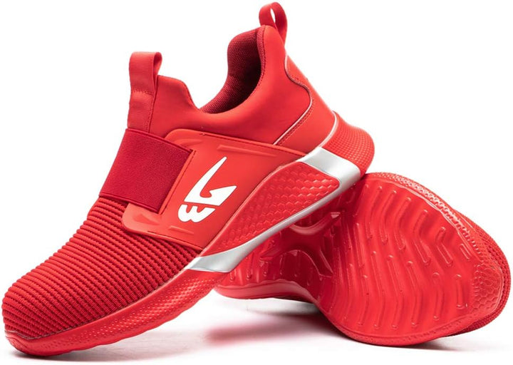 ALOFME Sommer Sicherheitsschuhe Damen Herren S3 Leicht Sportliche Arbeitsschuhe Atmungsaktive Stahlk