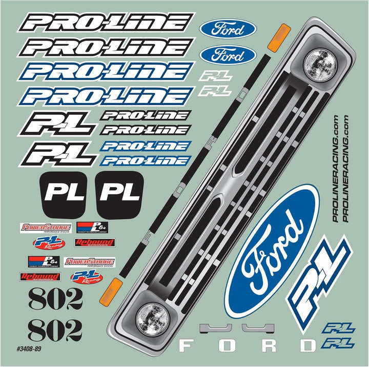 Proline 1/10 1966 Ford F-100 Clear Body: Short Course