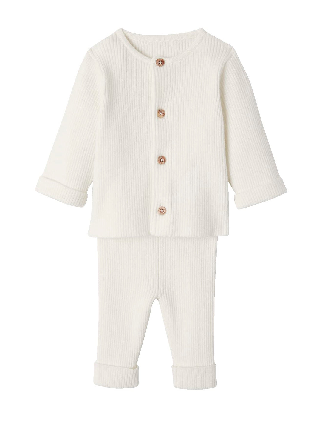 Vertbaudet Baby-Set: Jäckchen & Hose, Strick BLANC 50, BLANC 50