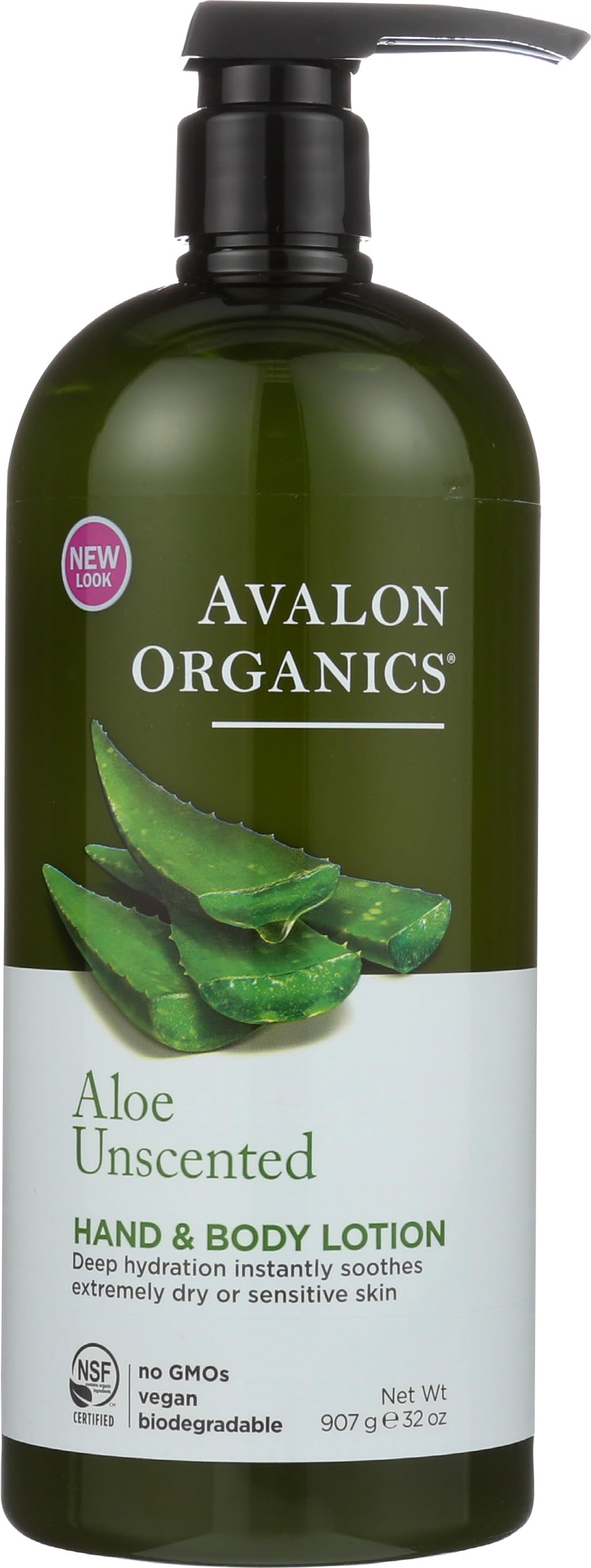 Avalon Organics Hand and Body Lotion Aloe Unscented - 32 fl oz