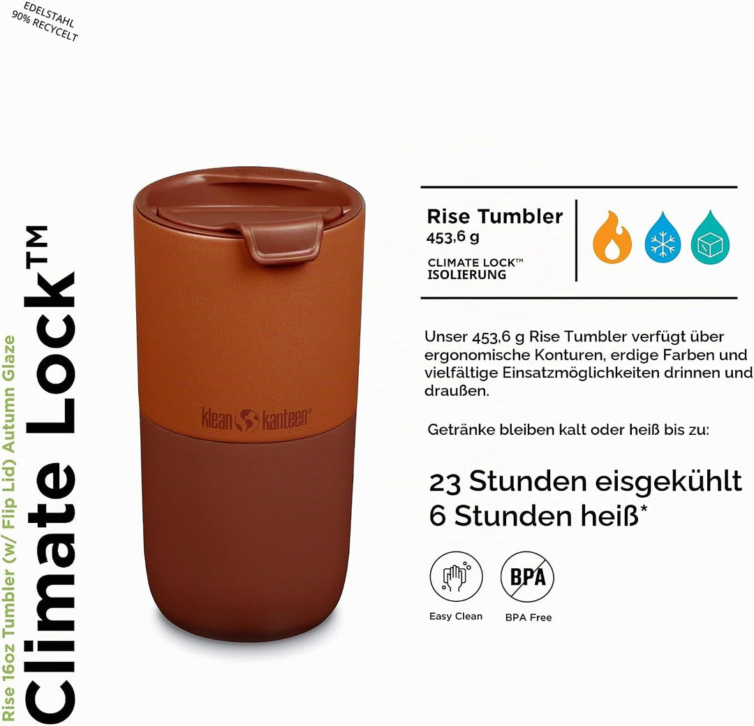 Klean Kanteen Tumbler Autumn Glaze 16oz, Autumn Glaze 16oz