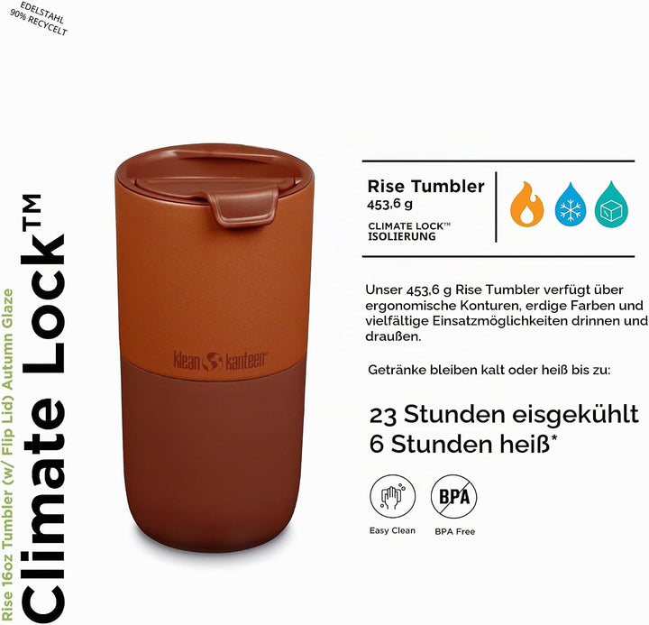 Klean Kanteen Tumbler Autumn Glaze 16oz, Autumn Glaze 16oz