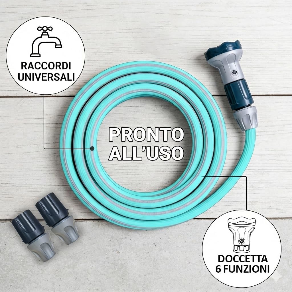 Idroeasy AR2720, Kunststoff Gummi, Standard 15 Metri, 15 Metri
