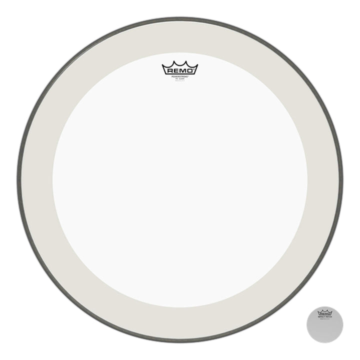 Remo Powerstroke 4 Clear Bass Drum Head 20" P4-1320-C2 Powerstroke P4 Clear Bass 20" Drumhead Clear,
