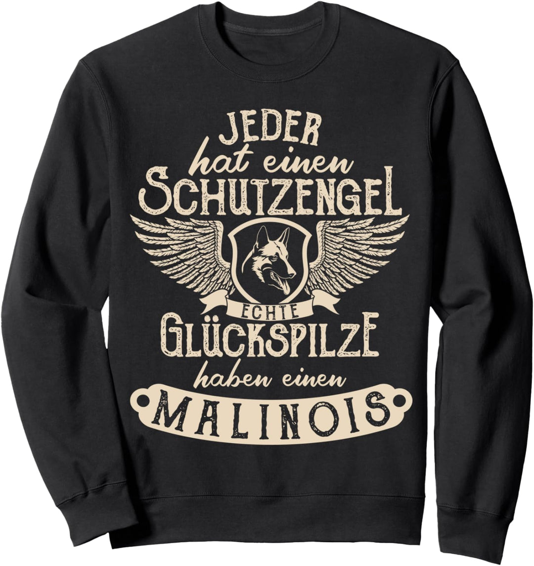 Malinois belgischer Schäferhund Schutzengel Sweatshirt