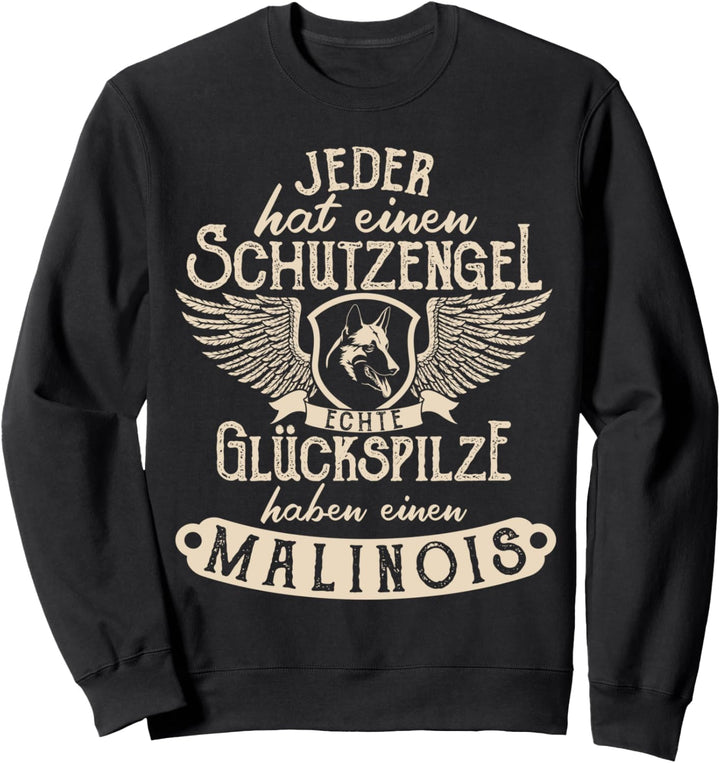 Malinois belgischer Schäferhund Schutzengel Sweatshirt