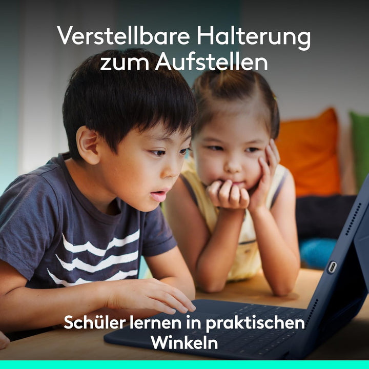 Logitech Rugged Combo 4 Touch Tastatur-Case mit Trackpad und Smart Connector für iPad (10. Generatio