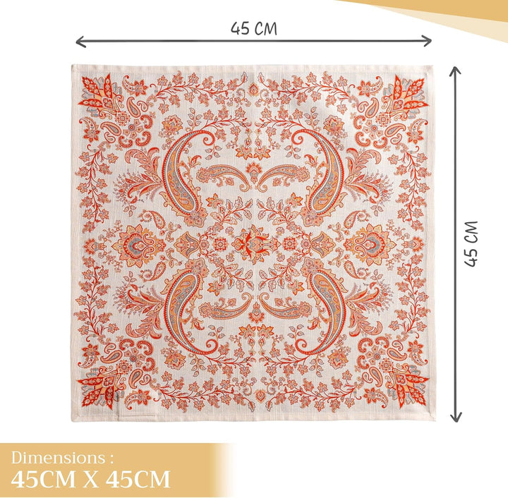 Maison d' Hermine Stoffservietten 4er Set aus 100% Baumwolle Wiederverwendbare Stoffservietten Weihn