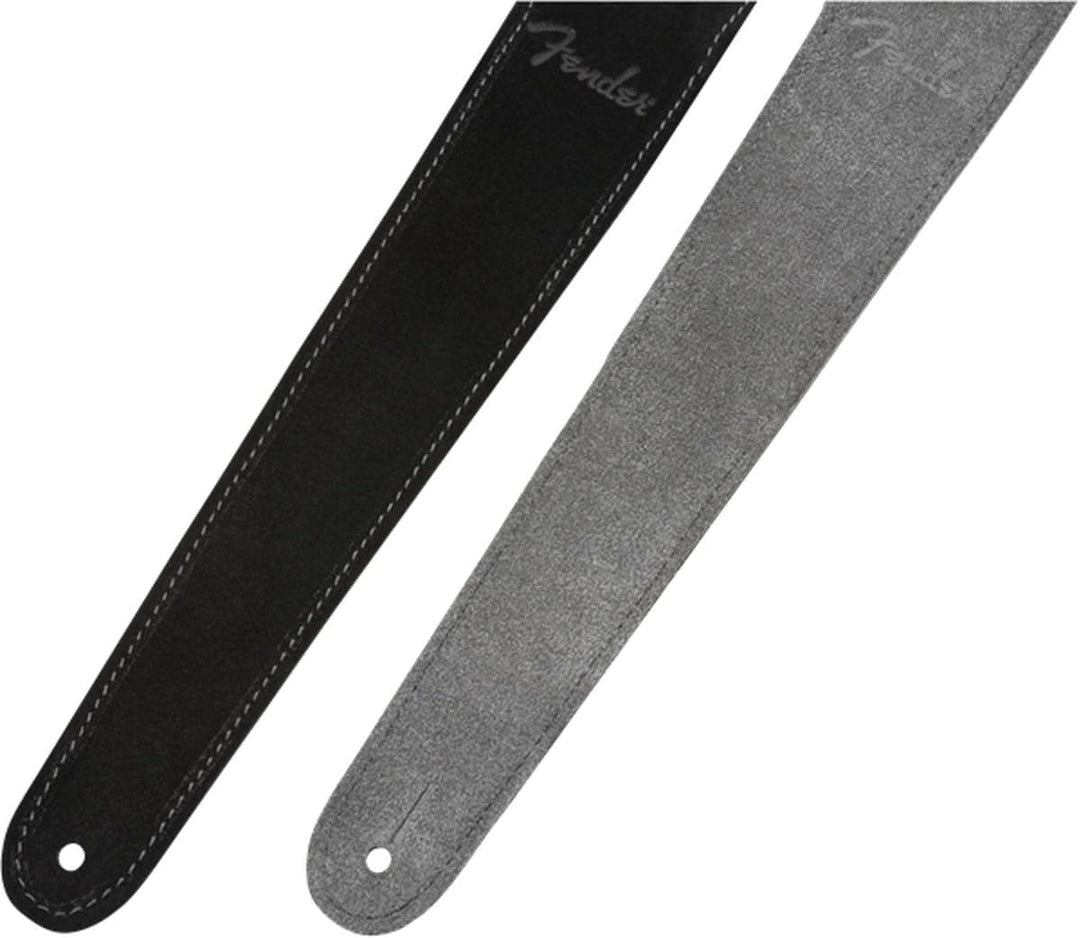 Fender© 2" Suede Strap, Black/Gray, Rev. Schwarzgrau, Schwarzgrau