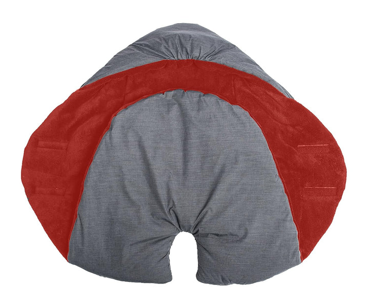 Altabebe AL2008P-79 Baby Einschlagdecke für Babyschale und Autositz, dunkelgrau/rot, Dunkelgrau/Rot