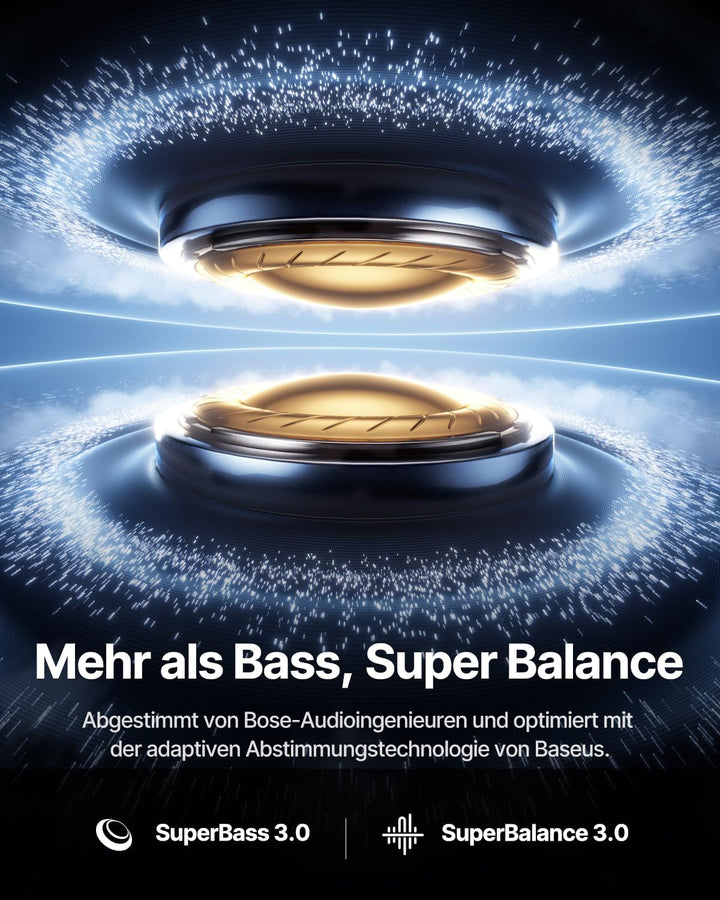 Baseus Inspire XP1 In-Ear Kopfhörer Bluetooth, Sound by Bose, Earbuds mit -50 dB Adaptive Geräuschun