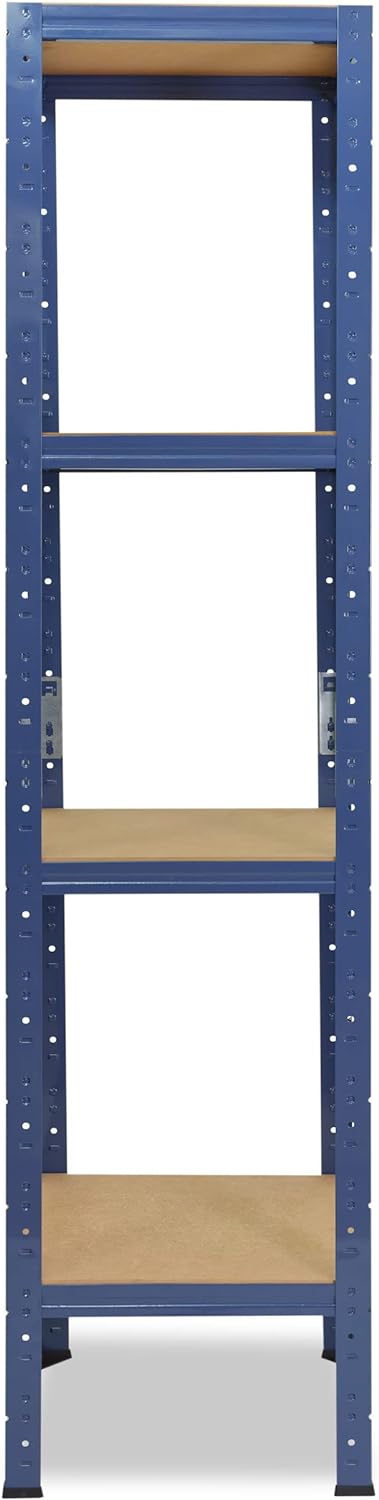 shelfplaza® 155x60x60cm Home Schwerlastregal blau/Metallregal mit 4 Böden/Kellerregal Metall, Garage
