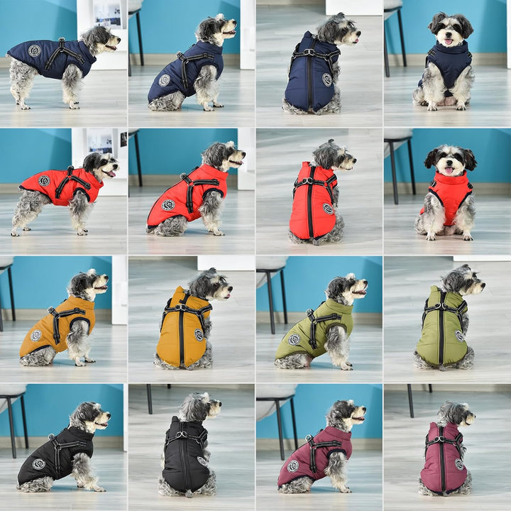 Hundejacke Winterweste Jacken Hundemantel Hundepullover Haustier Skifahren Kostüm Ärmellose Baumwoll