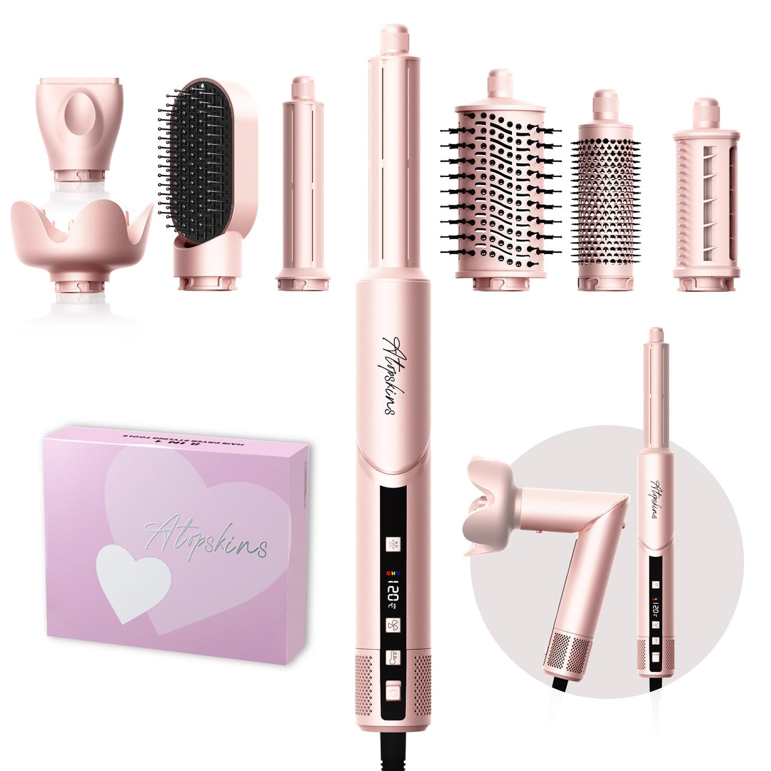 Atopskins Pro Air styler 8 in 1 Hair Styler set 1400w Airbrush Haarstyler 110000 U/Min Haartrockner