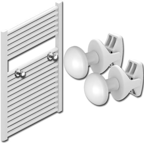 anapont Handtuchhalter Handtuchknopf Handtuchhaken Bademantelhalter für Heizkörper Badheizkörper 2er