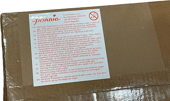 PONNIE Steckenpferd Ponnie Lucky A3, Hobby Horse, Pferde Spielzeug für Kinder, mit handgemalten Auge