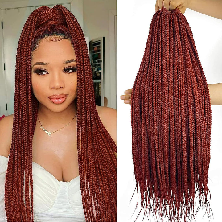 Box Crochet Braids Haarverlängerungen 6 Packs 24 Zoll Synthetische Flechtfrisur 22 Stränge/Pack Croc