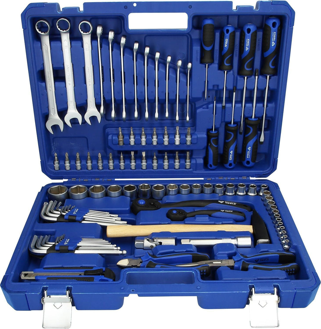 BRILLIANT TOOLS BT024095 1/4" + 1/2" Universal-Werkzeug-Satz, 95-tlg [Powered by KS TOOLS] 95-tlg.,