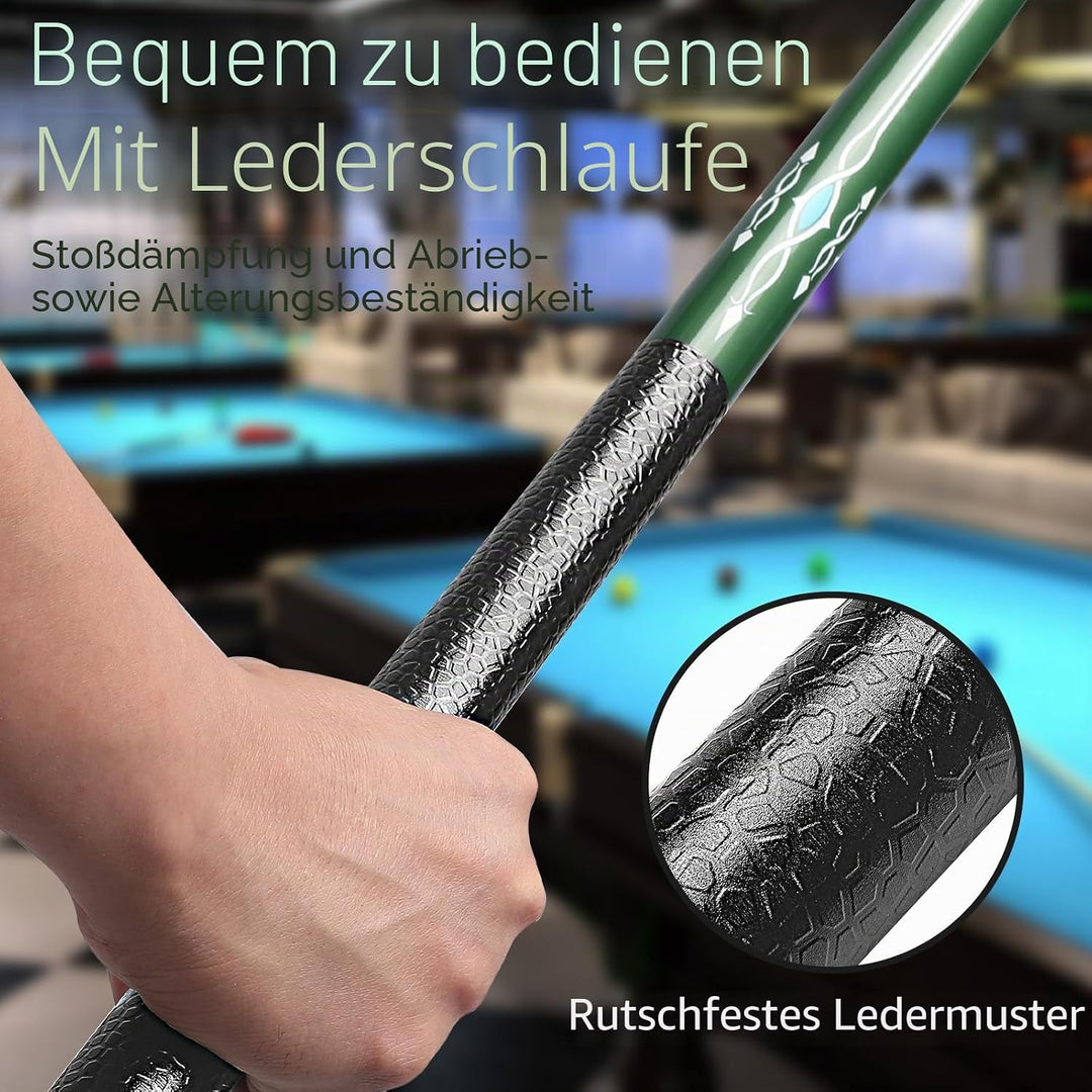 Billard Queue 18 19 20 21 oz, 58" Pool Queue Sticks 13mm Spitzen für Professionelle Billardspieler,