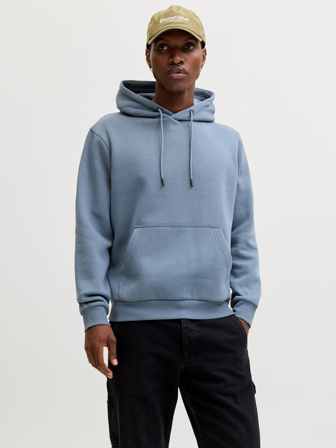 JACK & JONES Male Kapuzenpullover Einfarbig Kapuzenpullover XS Blue Mirage, XS Blue Mirage