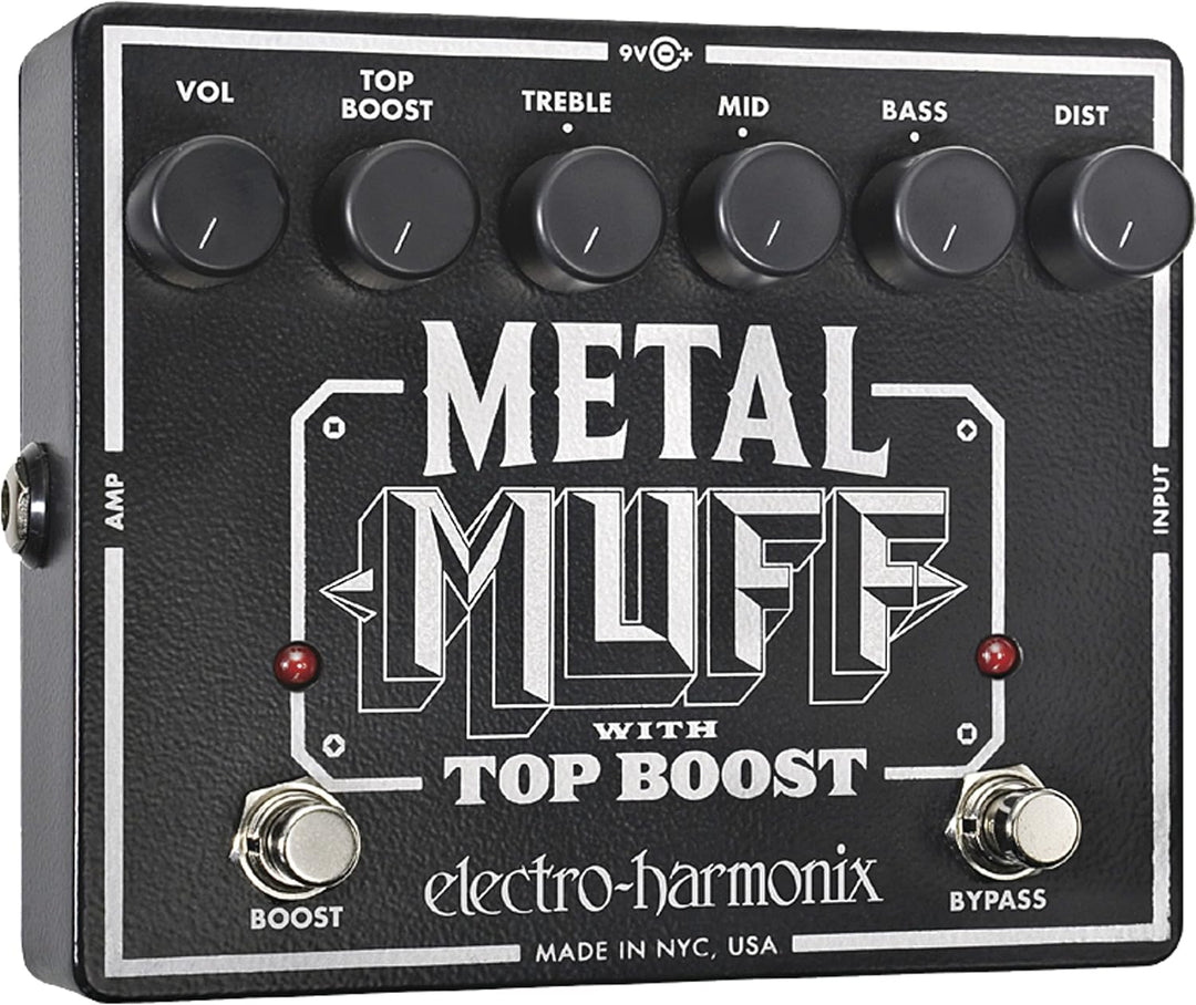 Electro Harmonix Metal Muff/Top Boost Pedal für E-Gitarre Silber
