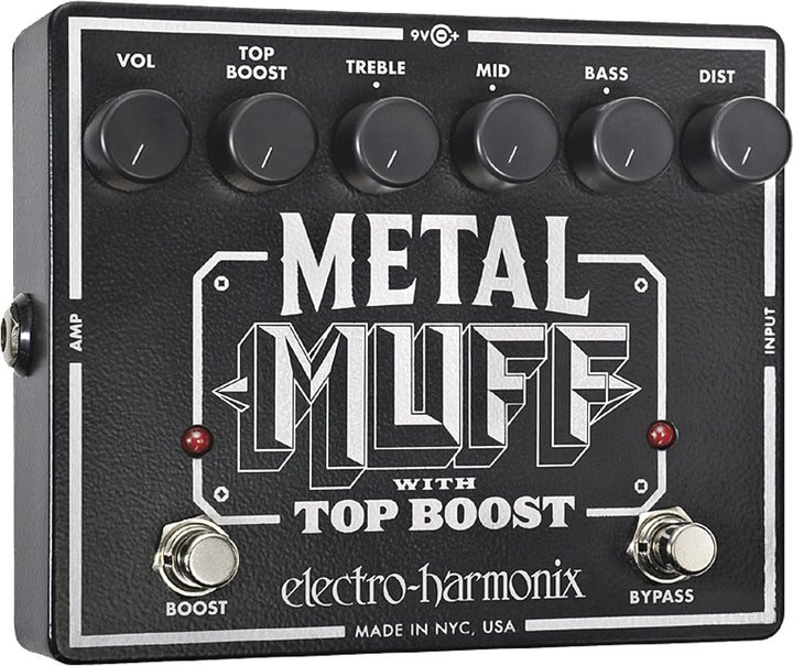 Electro Harmonix Metal Muff/Top Boost Pedal für E-Gitarre Silber