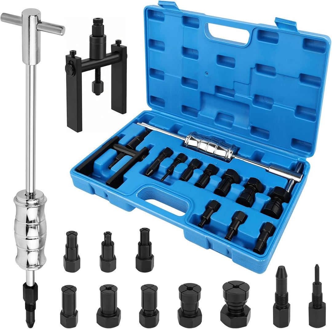 Upgrade Lagerabzieher, Innenlager Abzieher Set mit Gleithammer & Zweiarm, Gleithammer Abzieher mit 8