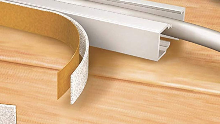 20m Kabelkanäle Selbstklebend Kabelkanal Grau mit Schaumklebeband fertig für die Montage (25x16mm Bx