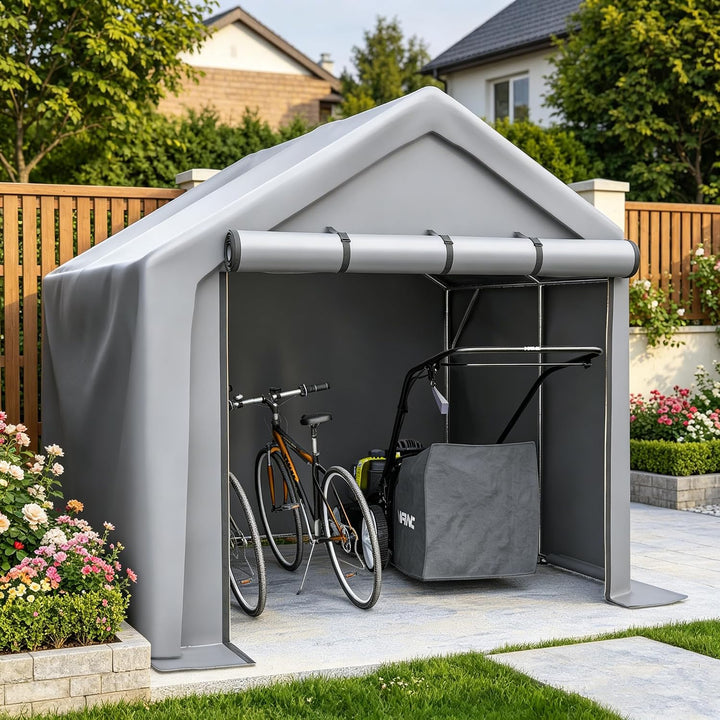 Ball & Cast Fahrradgarage, Motorrad Garage mit UV-Schutz PE-Dach | Motorradgarage, Zeltgarage Wetter