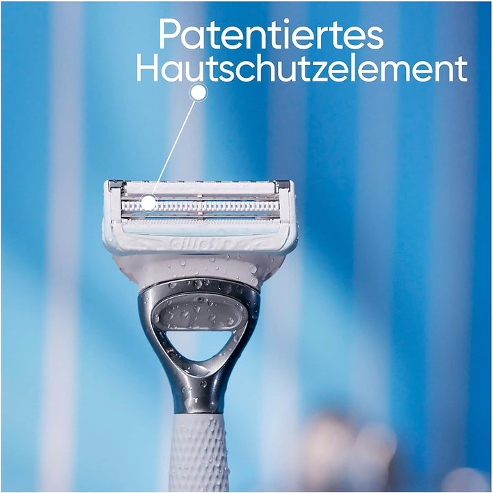 Gillette Venus Satin Care Rasierer Damen für den Intimbereich, Damenrasierer + 1 Rasierklinge, Intim