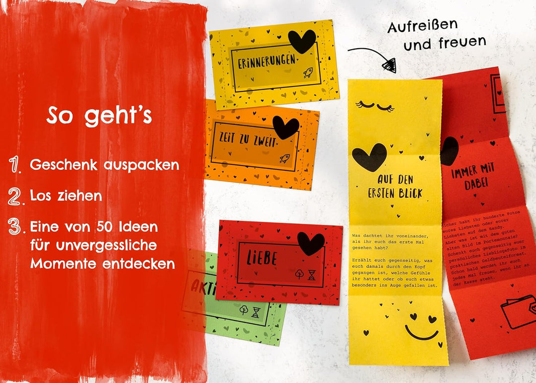 Geschenk für Paare - Ideen für unvergessliche Paarzeit - Jahrestag Geschenk für Ihn und für Sie - Üb