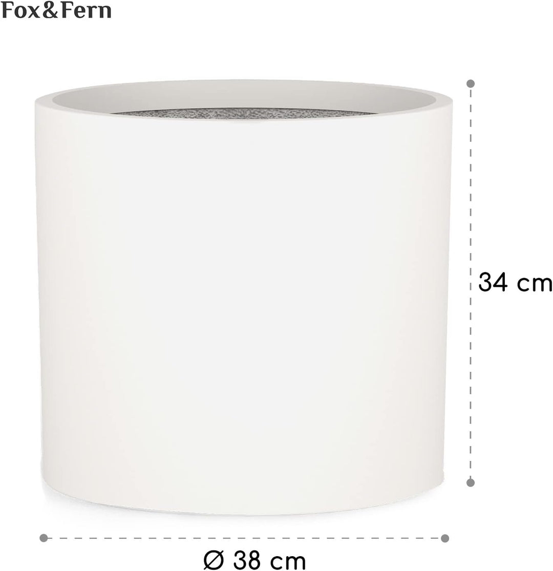 Fox & Fern Übertopf S - Blumentopf inkl. Wasserabfluss - Blumentopf hoch 18cm - Übertöpfe für Zimmer
