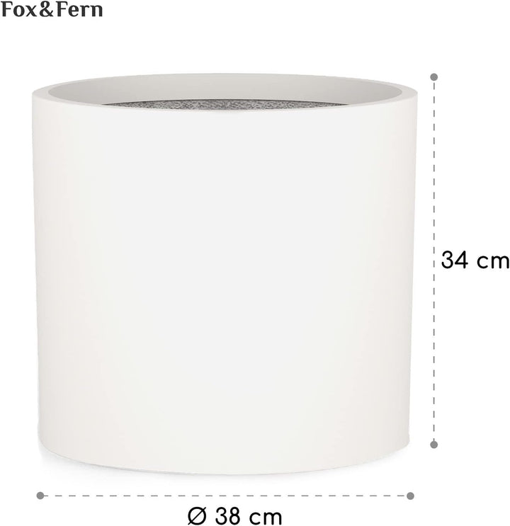 Fox & Fern Übertopf S - Blumentopf inkl. Wasserabfluss - Blumentopf hoch 18cm - Übertöpfe für Zimmer