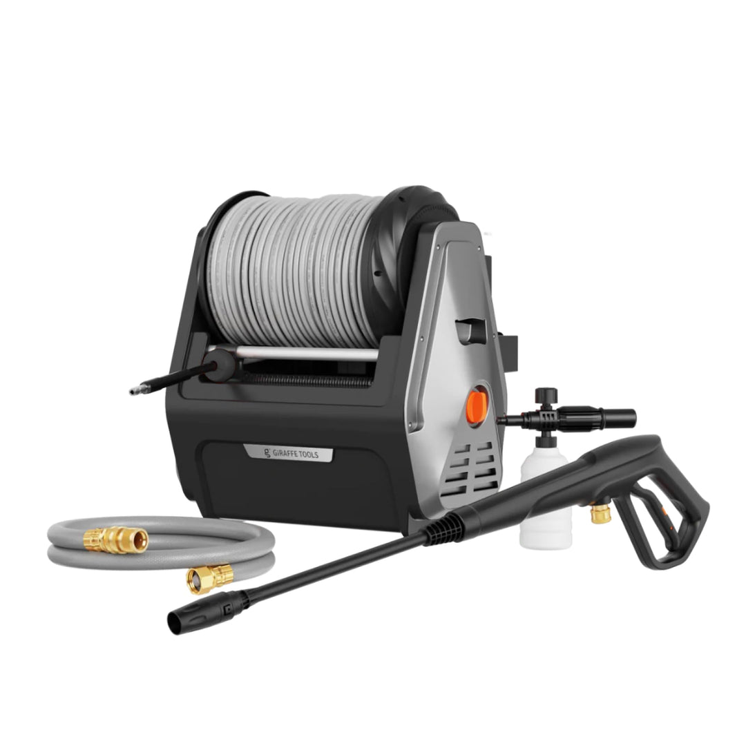 Giraffe Tools Hochdruckreiniger Big Pump 2 in 1, 1800 Watt, Max 2400 PSI, 2.0 GPM Elektrischer Wasse