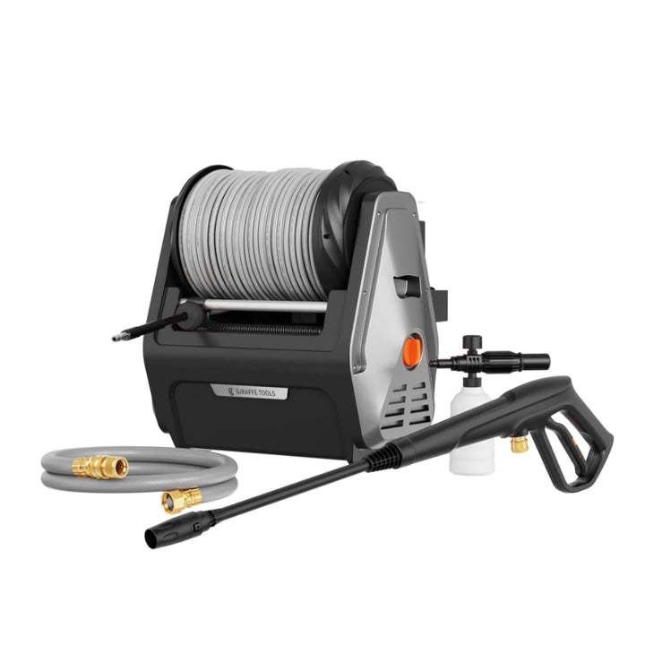 Giraffe Tools Wandmontierter Hochdruckreiniger, 1800 Watt, Max 2400 PSI, 2.0 GPM Elektrischer Wasser